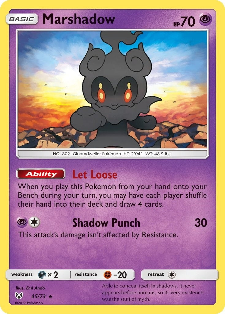 Image for Marshadow (45/73) (Shining Legends) (SHL) - Pokemon