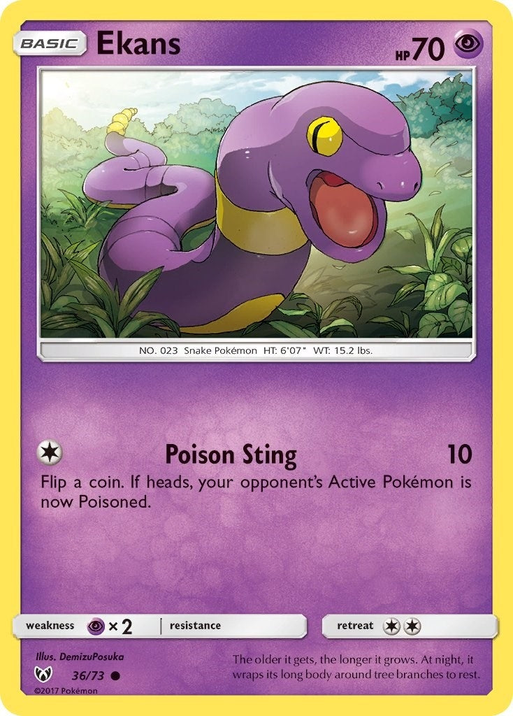 Image for Ekans (36/73) (Shining Legends) (SHL) - Pokemon