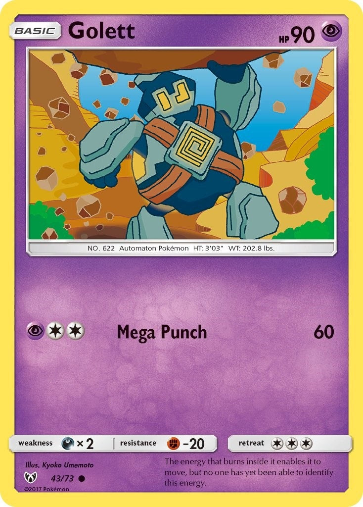 Image for Golett (43/73) (Shining Legends) (SHL) - Pokemon