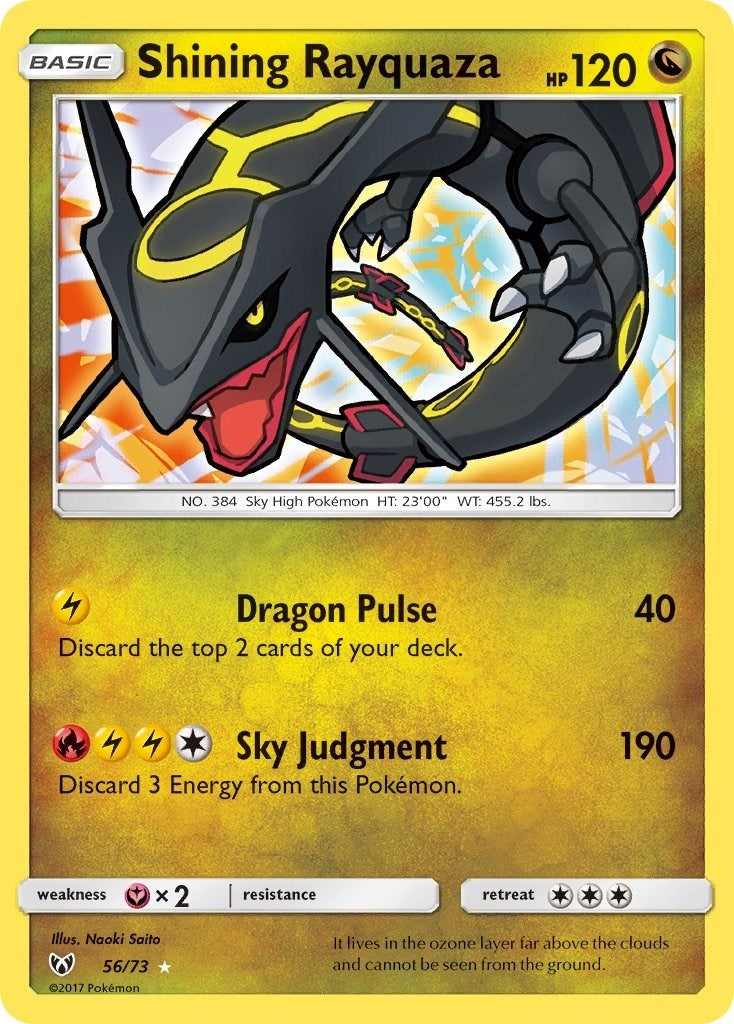 Image for Shining Rayquaza (56/73) (Shining Legends) (SHL) - Pokemon