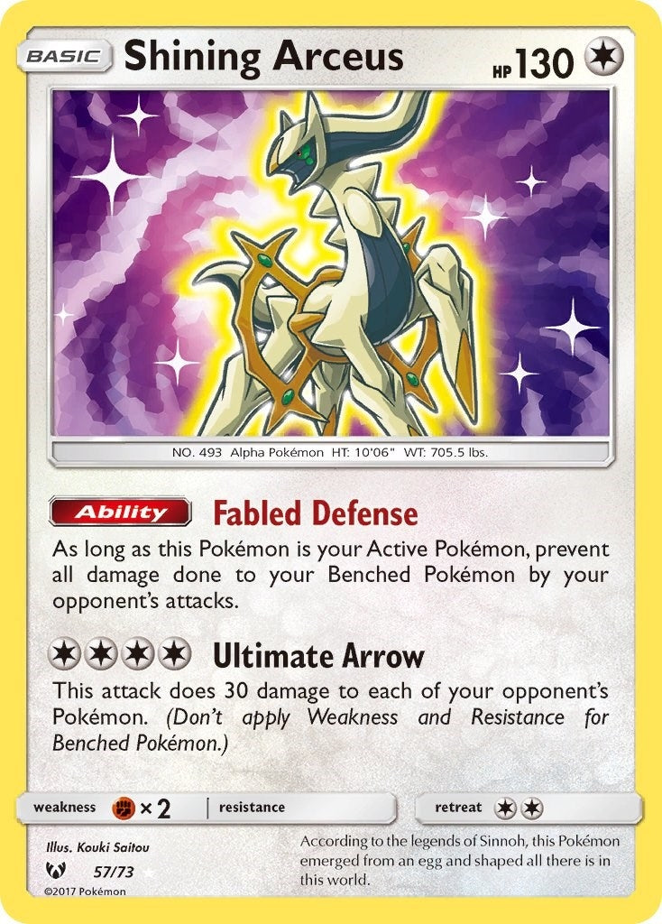 Image for Shining Arceus (57/73) (Shining Legends) (SHL) - Pokemon