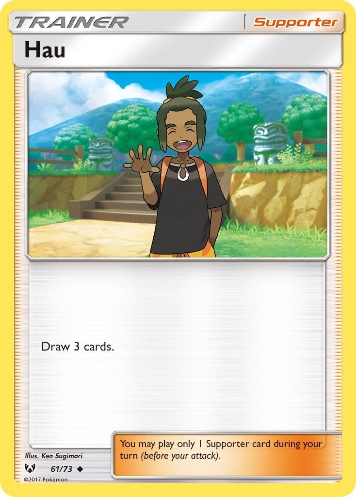 Image for Hau (61/73) (Shining Legends) (SHL) - Pokemon