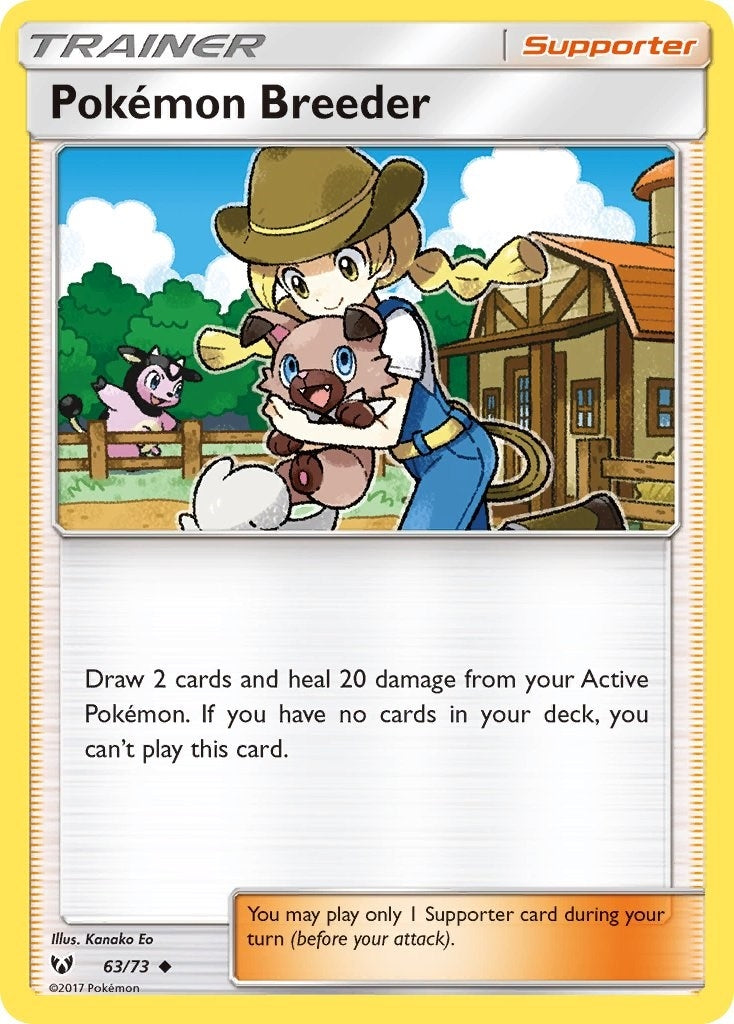 Image for Pokemon Breeder (63/73) (Shining Legends) (SHL) - Pokemon