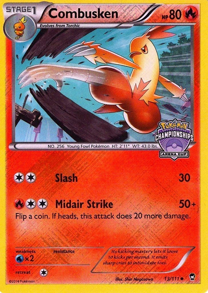 Image for Combusken - 13/111 (Arena Cup Championships) (013/111) (League & Championship Cards) (PR) - Pokemon
