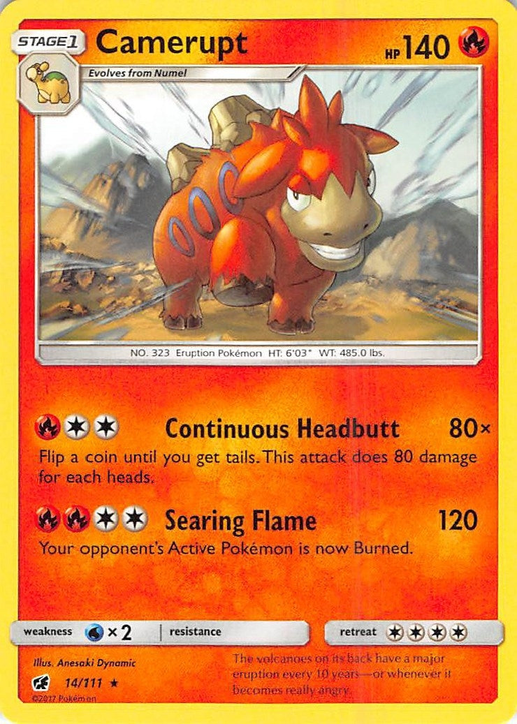 Image for Camerupt (14/111) (SM - Crimson Invasion) (SM04) - Pokemon