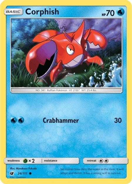 Image for Corphish (24/111) (SM - Crimson Invasion) (SM04) - Pokemon