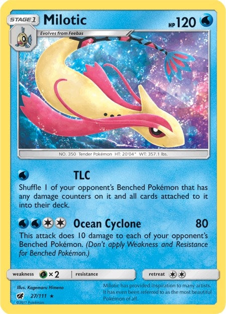 Image for Milotic (27/111) (SM - Crimson Invasion) (SM04) - Pokemon
