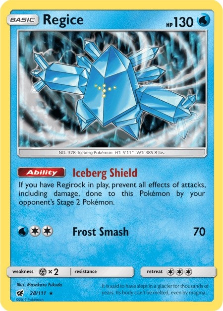 Image for Regice (28/111) (SM - Crimson Invasion) (SM04) - Pokemon