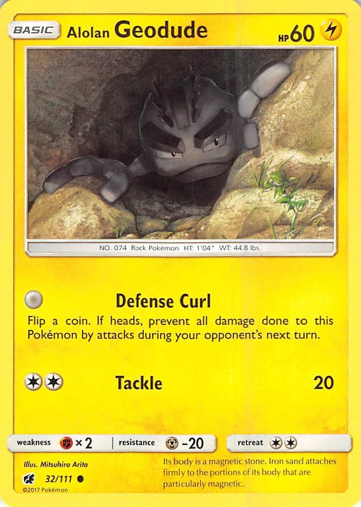 Image for Alolan Geodude (32/111) (SM - Crimson Invasion) (SM04) - Pokemon