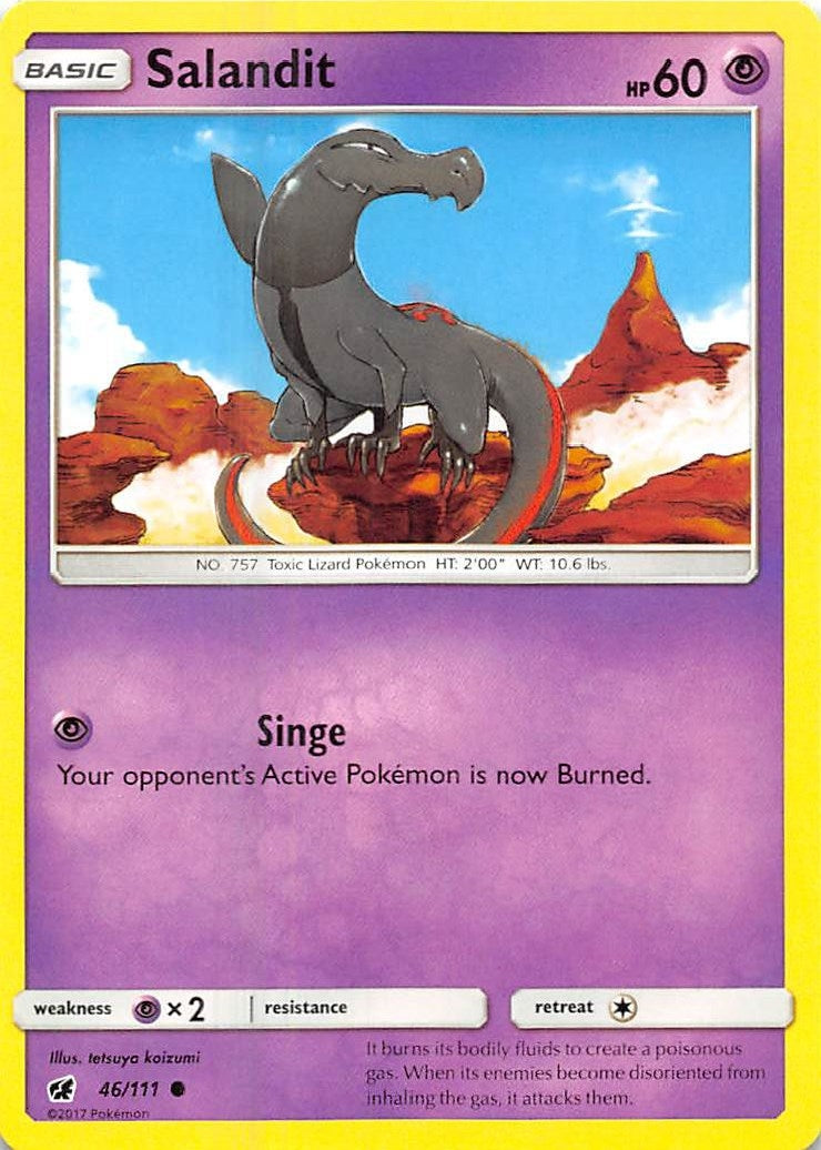 Image for Salandit (46/111) (SM - Crimson Invasion) (SM04) - Pokemon