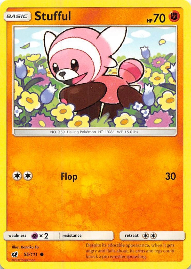 Image for Stufful (55/111) (SM - Crimson Invasion) (SM04) - Pokemon