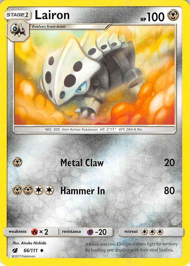 Image for Lairon (66/111) (SM - Crimson Invasion) (SM04) - Pokemon