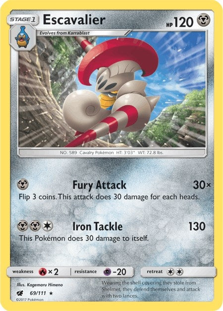 Image for Escavalier (69/111) (SM - Crimson Invasion) (SM04) - Pokemon