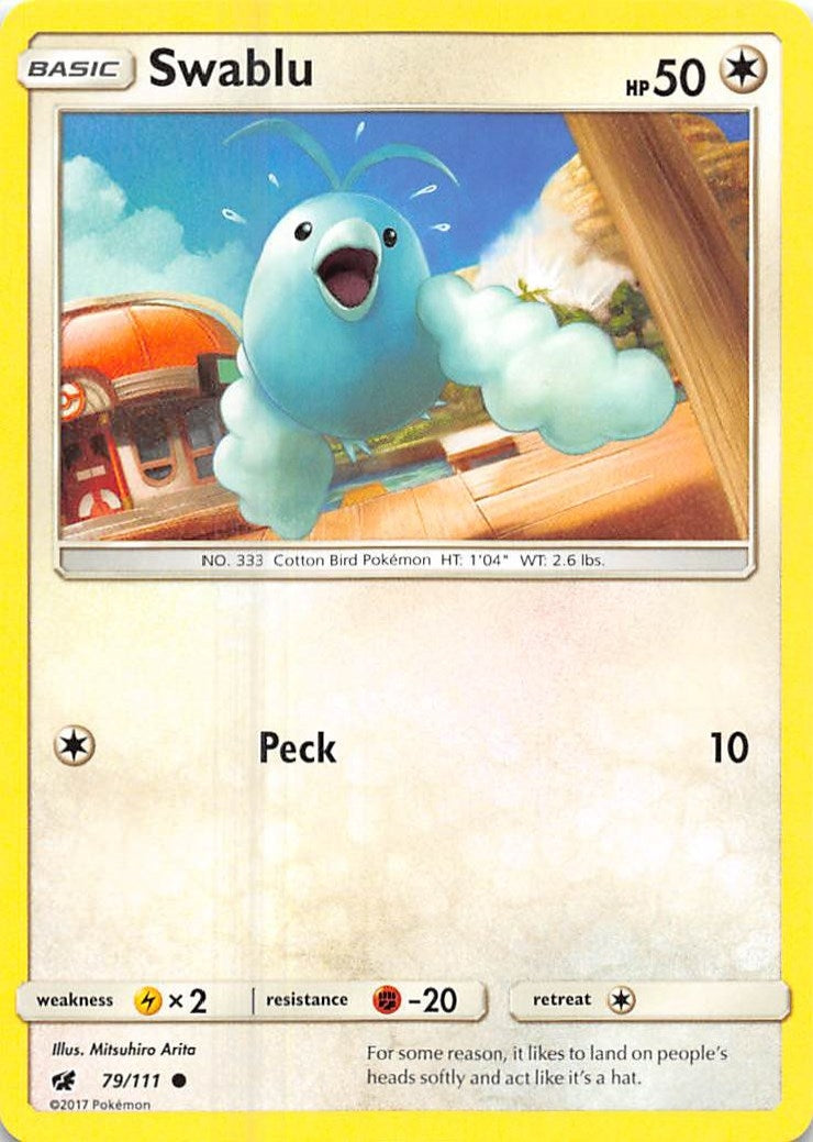 Image for Swablu (79/111) (SM - Crimson Invasion) (SM04) - Pokemon