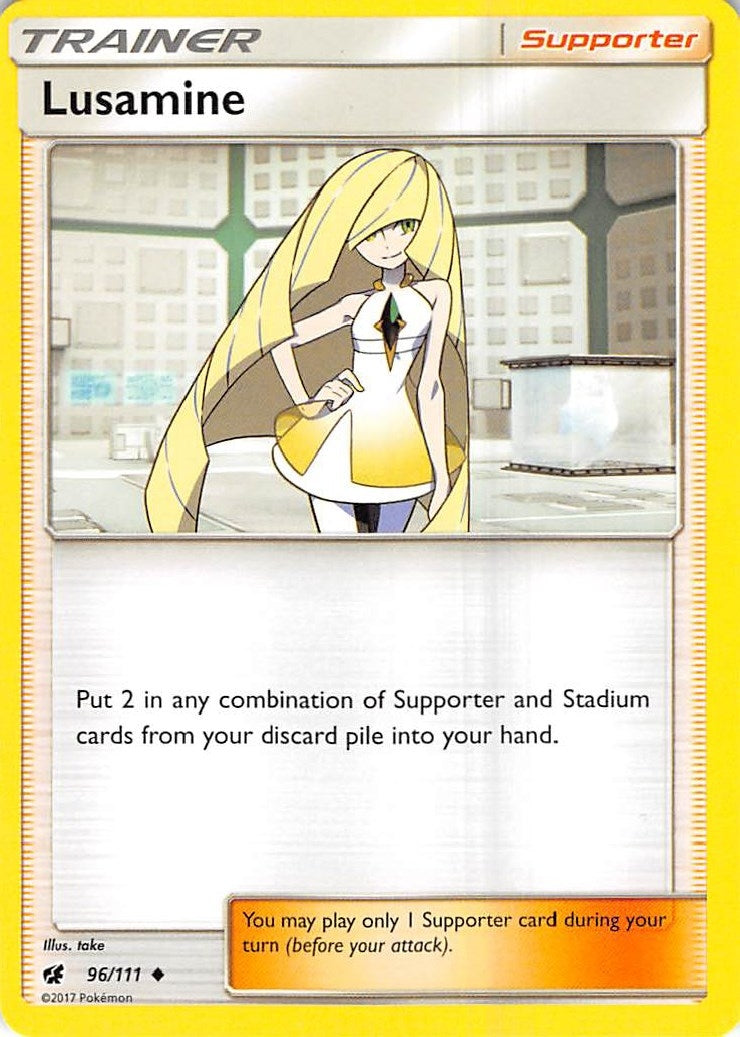 Image for Lusamine (96/111) (SM - Crimson Invasion) (SM04) - Pokemon