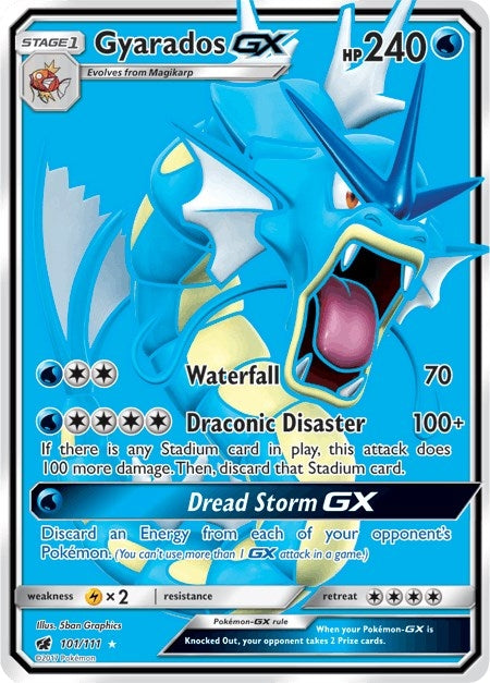 Image for Gyarados GX (Full Art) (101/111) (SM - Crimson Invasion) (SM04) - Pokemon