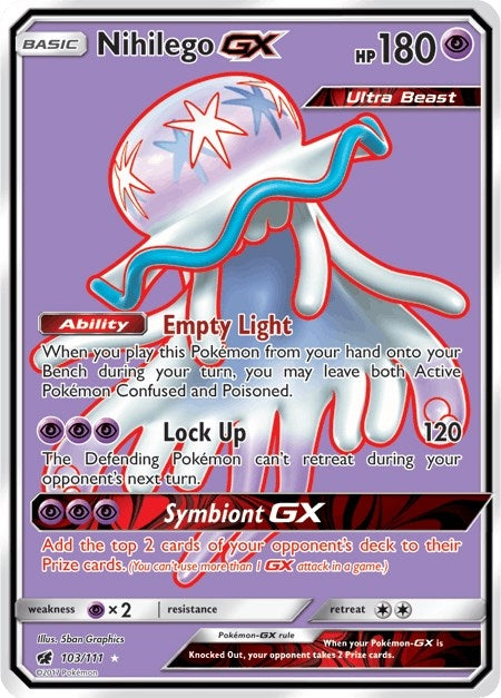 Image for Nihilego GX (Full Art) (103/111) (SM - Crimson Invasion) (SM04) - Pokemon