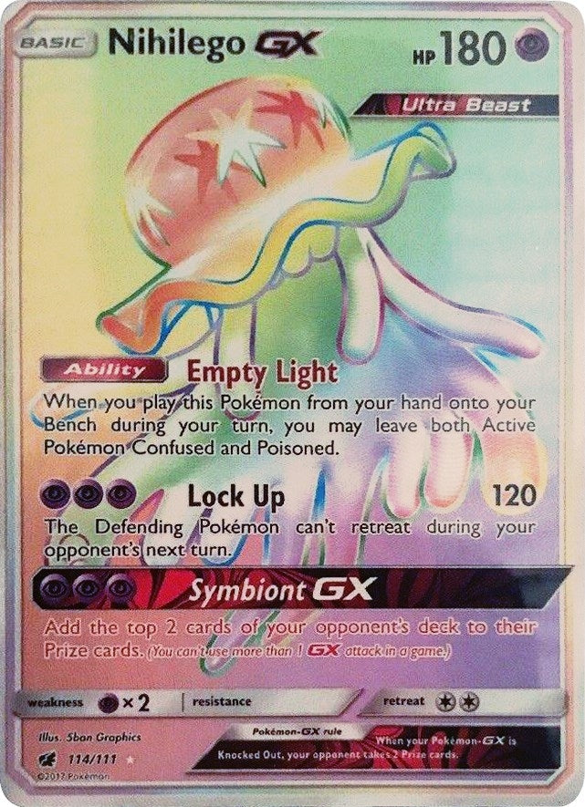 Image for Nihilego GX (Secret) (114/111) (SM - Crimson Invasion) (SM04) - Pokemon