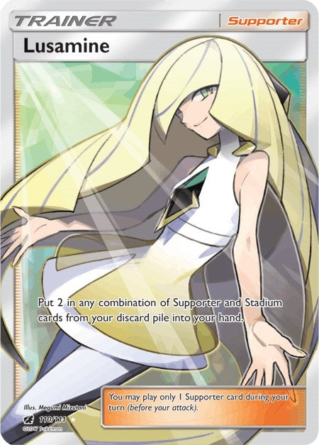Image for Lusamine (Full Art) (110/111) (SM - Crimson Invasion) (SM04) - Pokemon