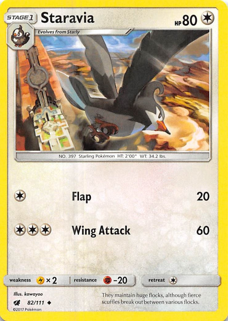 Image for Staravia (82/111) (SM - Crimson Invasion) (SM04) - Pokemon