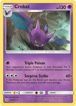 Image for Crobat - 56/149 (Prerelease Kit Exclusive) (056/149) (Deck Exclusives) (PR) - Pokemon