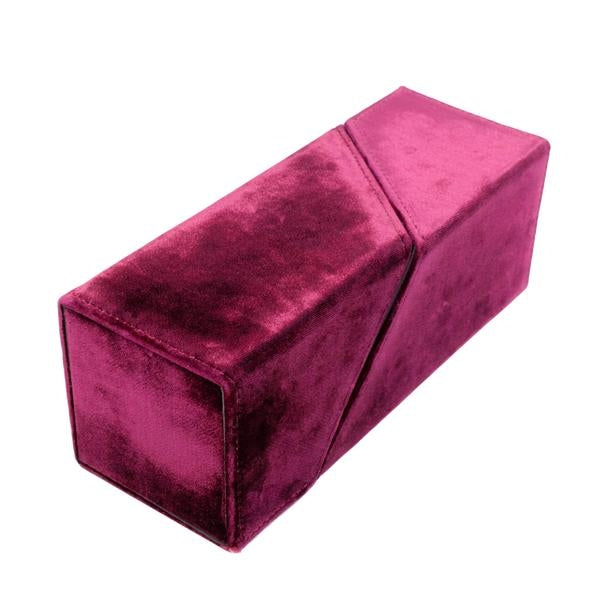 Image for Card Slice Deck Box - Burgundy Velvet (Holds 220+) - Deck Boxes