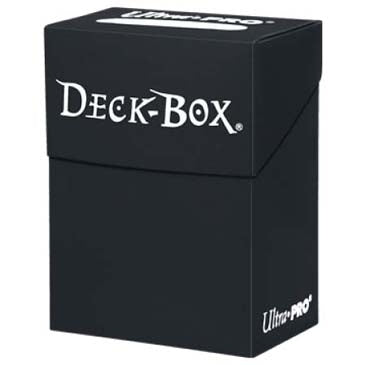 Image for Solid Color Deck Box - Black - Deck Boxes