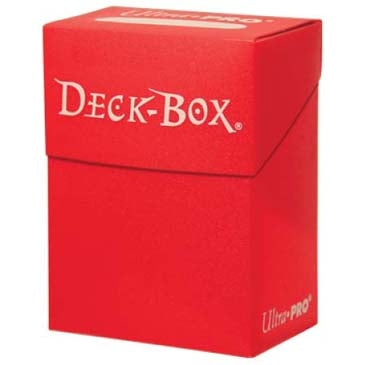 Image for Solid Color Deck Box - Red - Deck Boxes