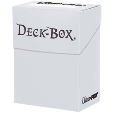 Image for Solid Color Deck Box - White - Deck Boxes