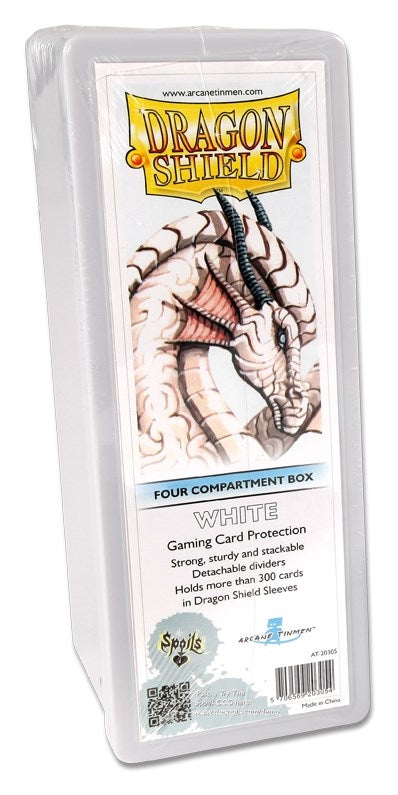 Image for Dragon Shield Storage Box with 4 compartments - White (Holds 200+) - Deck Boxes