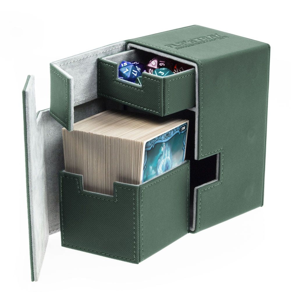 Image for Flip 'n' Tray Deck Case XenoSkin - Green (Holds 100+) - Deck Boxes