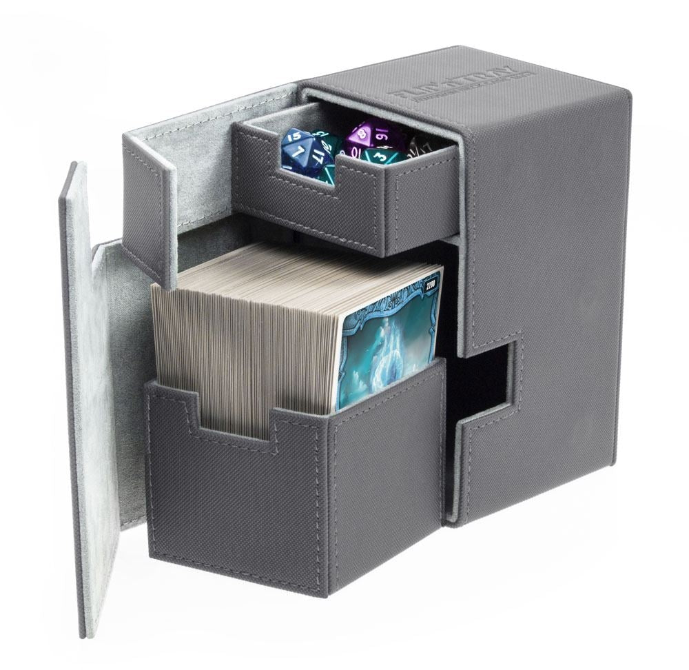 Image for Flip 'n' Tray Deck Case XenoSkin - Grey (Holds 100+) - Deck Boxes