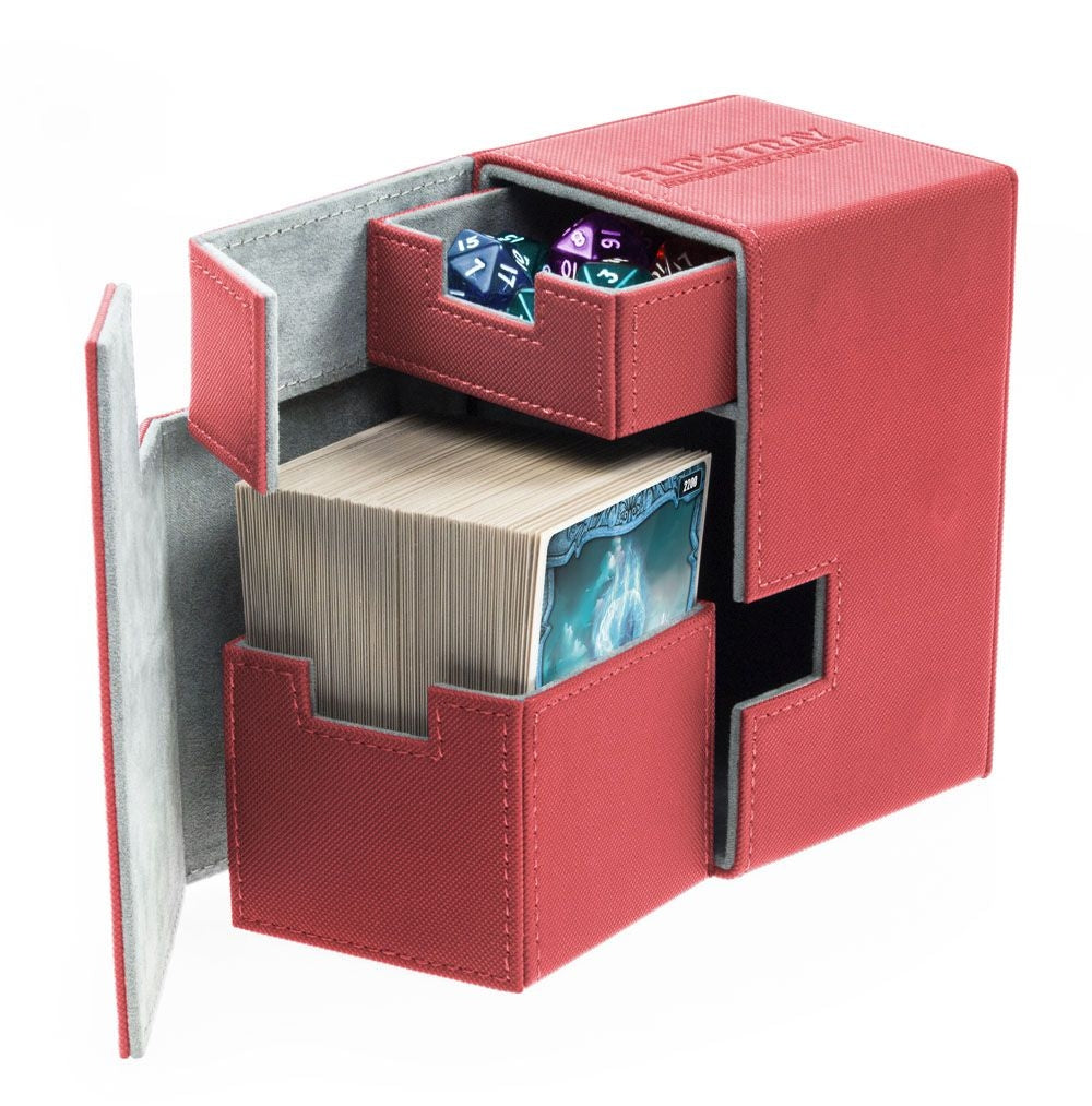 Image for Flip 'n' Tray Deck Case XenoSkin - Red (Holds 100+) - Deck Boxes