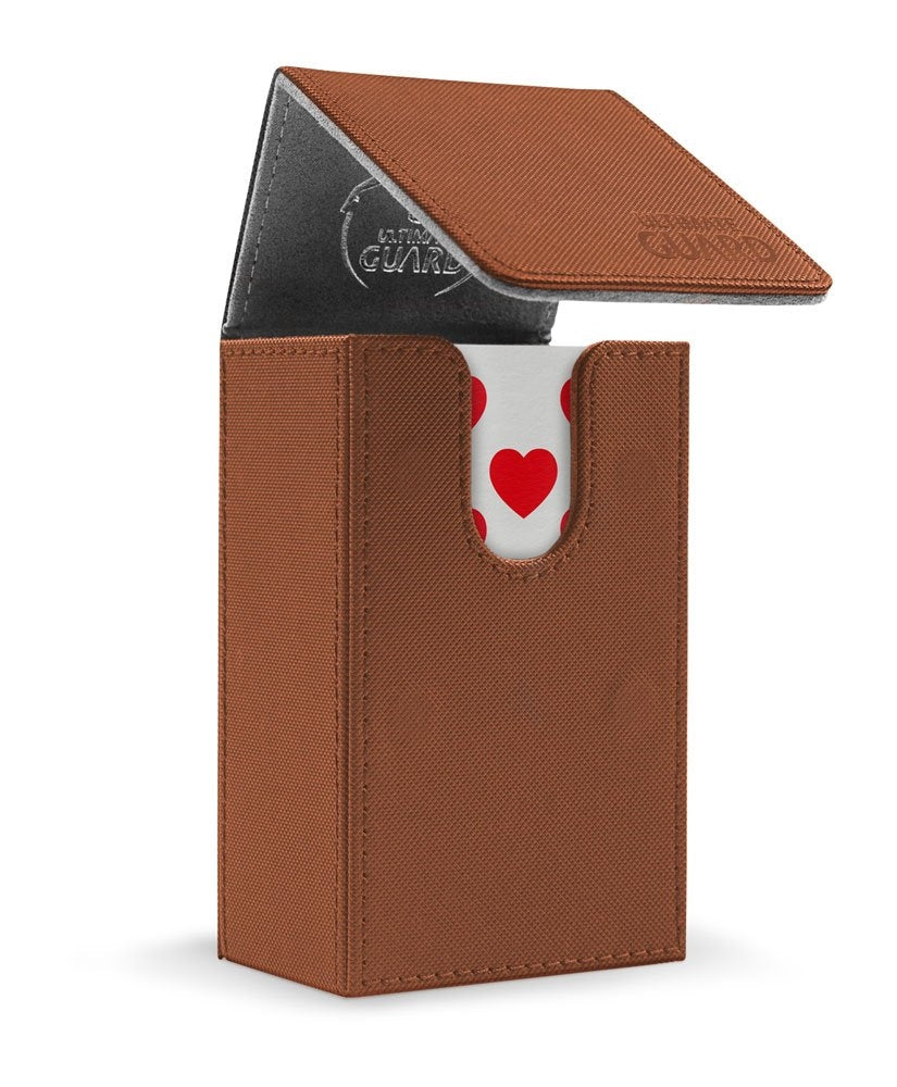 Image for French Tarot Flip Case - Brown - Deck Boxes