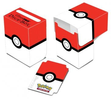 Image for Pokemon Poke Ball Red and White Full-View Deck Box - Deck Boxes