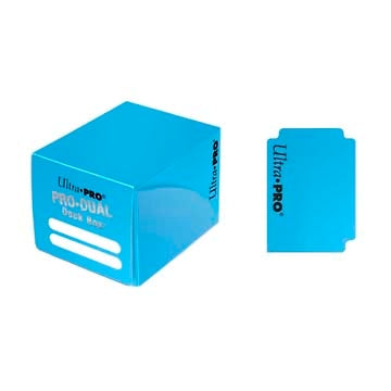 Image for PRO Dual Light Blue Deck Box (Small) - Deck Boxes