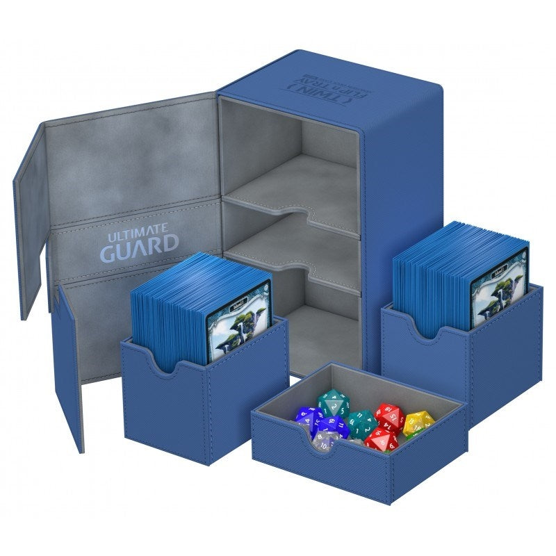 Image for Twin Flip 'n' Tray Deck Case - Blue (Holds 160+) - Deck Boxes