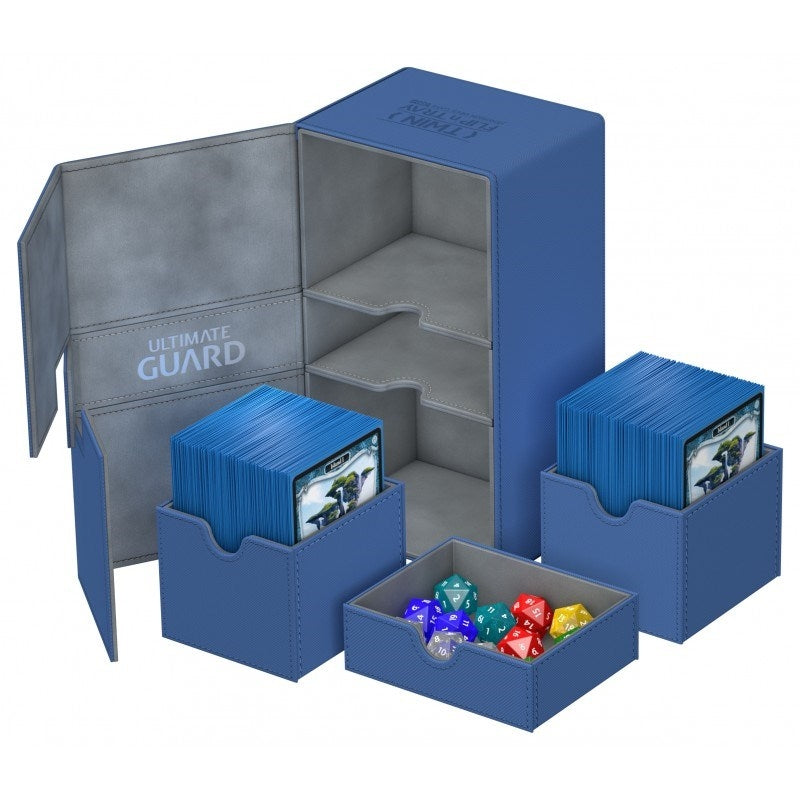 Image for Twin Flip 'n' Tray Deck Case - Blue (Holds 200+) - Deck Boxes