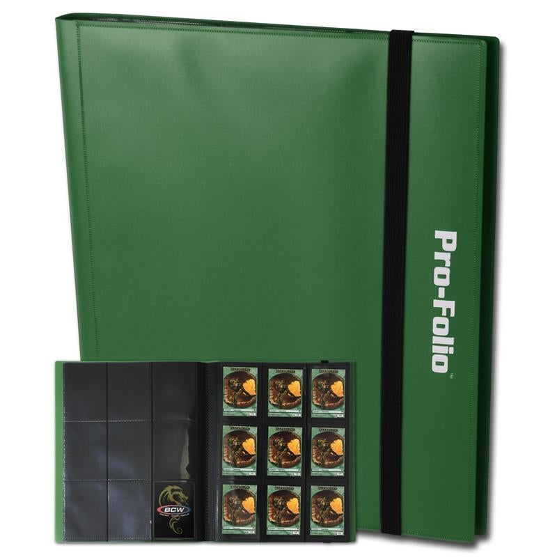 Image for Pro-Folio 9-Pocket Album - Green - Storage Albums