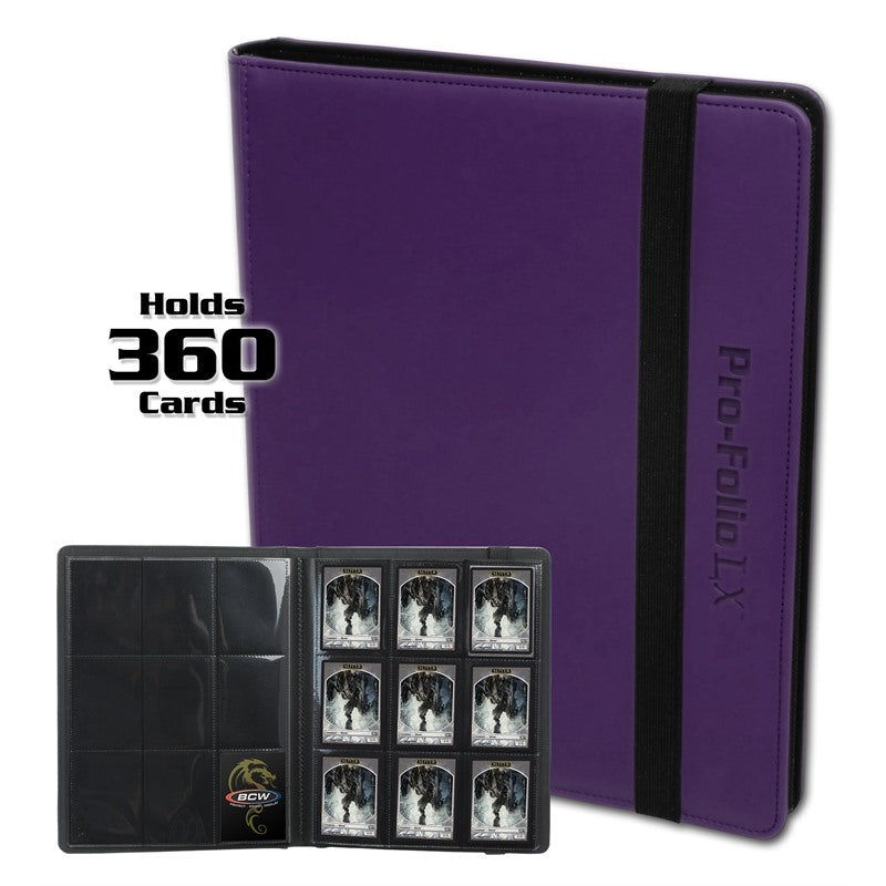 Image for Pro-Folio 9-Pocket LX Album - Purple - Storage Albums