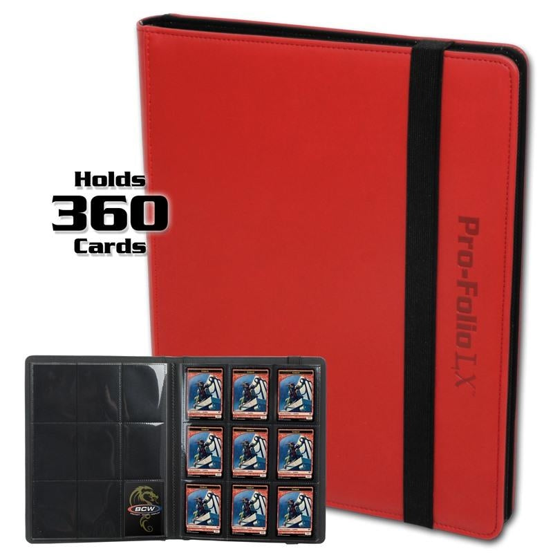 Image for Pro-Folio 9-Pocket LX Album - Red - Storage Albums