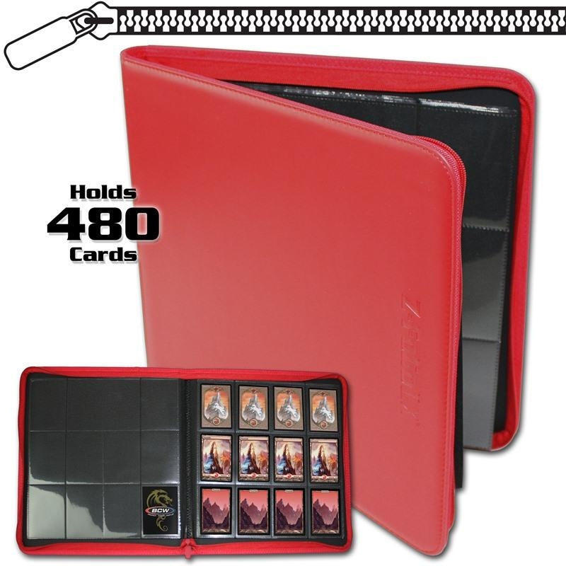 Image for Z-Folio 12-Pocket LX Album - Red - Storage Albums