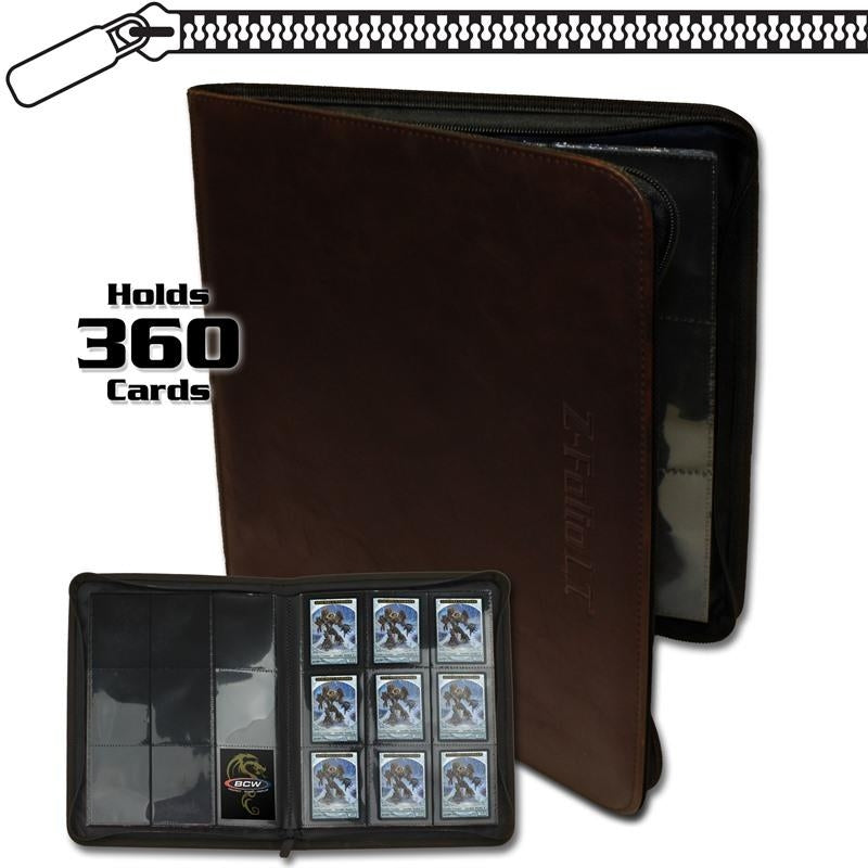 Image for Z-Folio 9-Pocket LT Album - Brown - Storage Albums