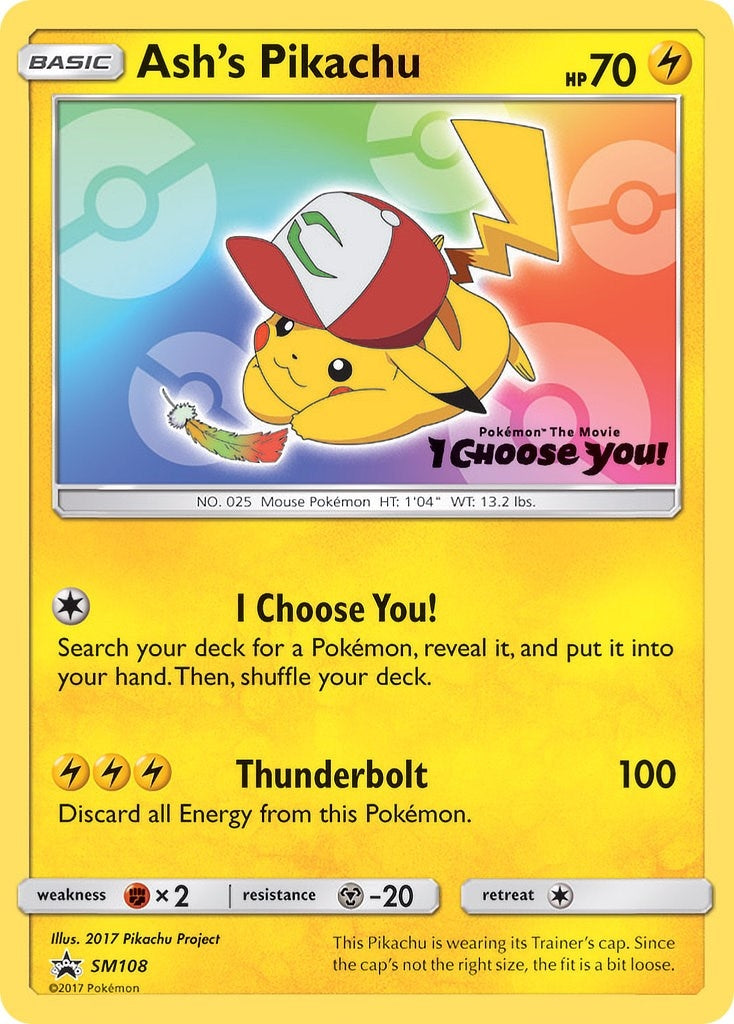 Image for Ash's Pikachu - SM108 (SM108) (SM Promos) (SMP) - Pokemon