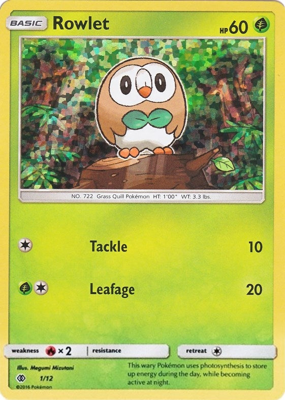 Image for Rowlet (001/012) (McDonald's Promos 2017) (M17) - Pokemon