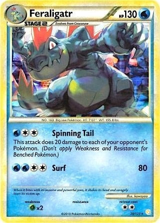 Image for Feraligatr - 20/123 (Cracked Ice Holo) (020/123) (Deck Exclusives) (PR) - Pokemon
