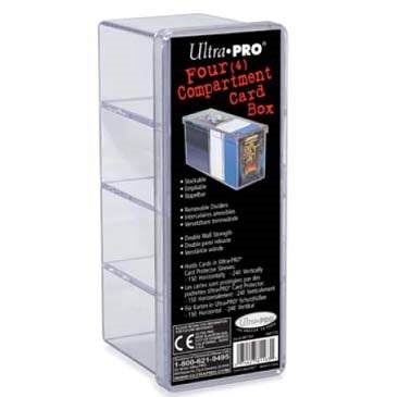 Image for 4-Compartment Clear Card Box - Deck Boxes