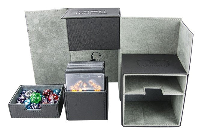 Image for Twin Flip 'n' Tray Deck Case - Black (Classic) (Holds 160+) - Deck Boxes