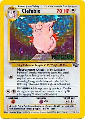 Image for Clefable (Prerelease) (01/64) (WoTC Promo) (PR) - Pokemon