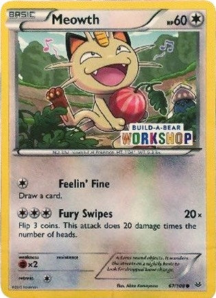 Image for Meowth - 67/108 (Build-A-Bear Workshop Exclusive) (067/108) (Miscellaneous Cards & Products) - Pokemon